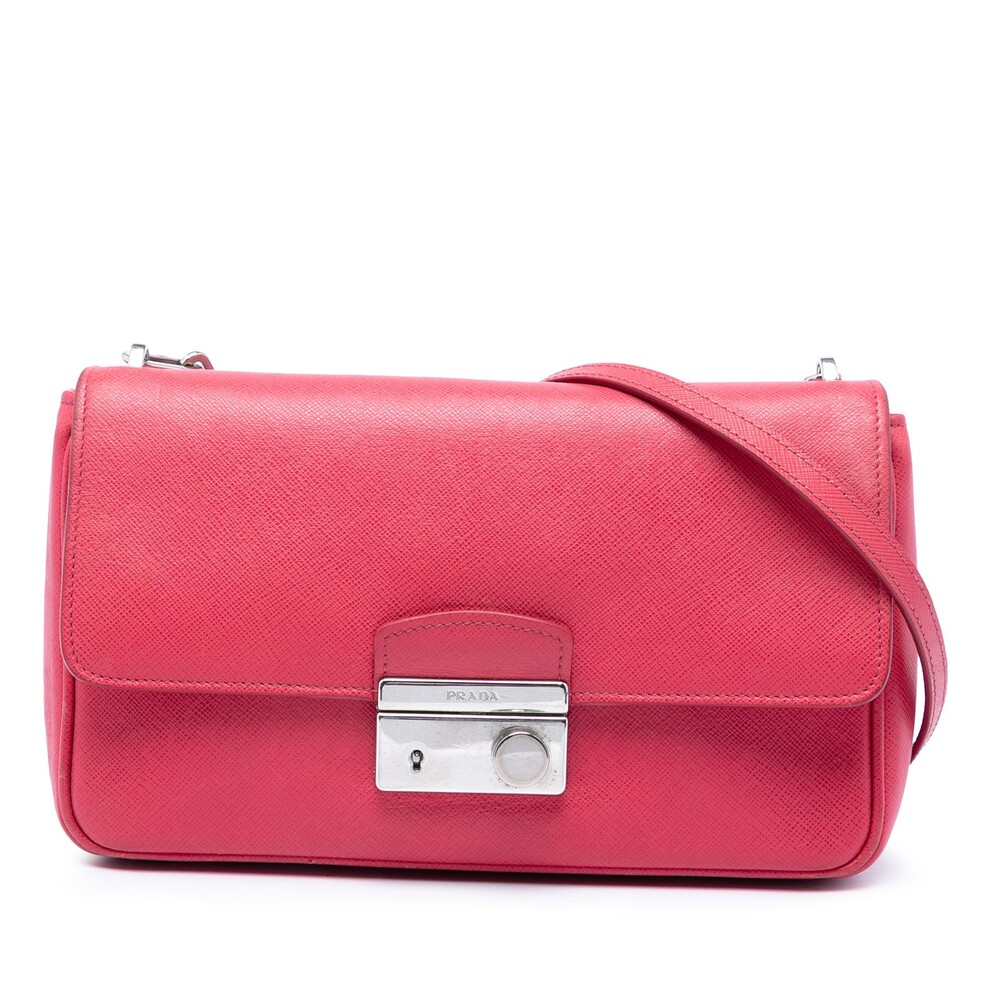 Prada Saffiano Sound Lock Crossbody #278237P68B